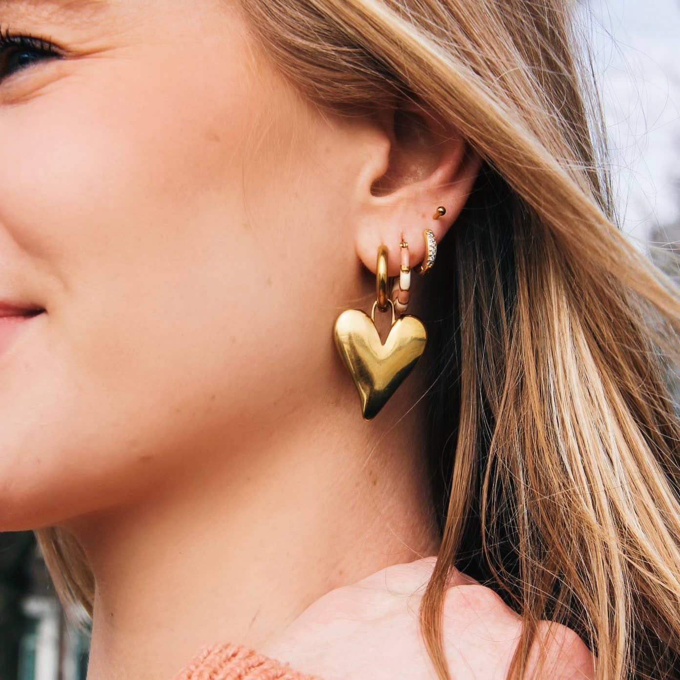 Pendientes Julieta. Acero inoxidable