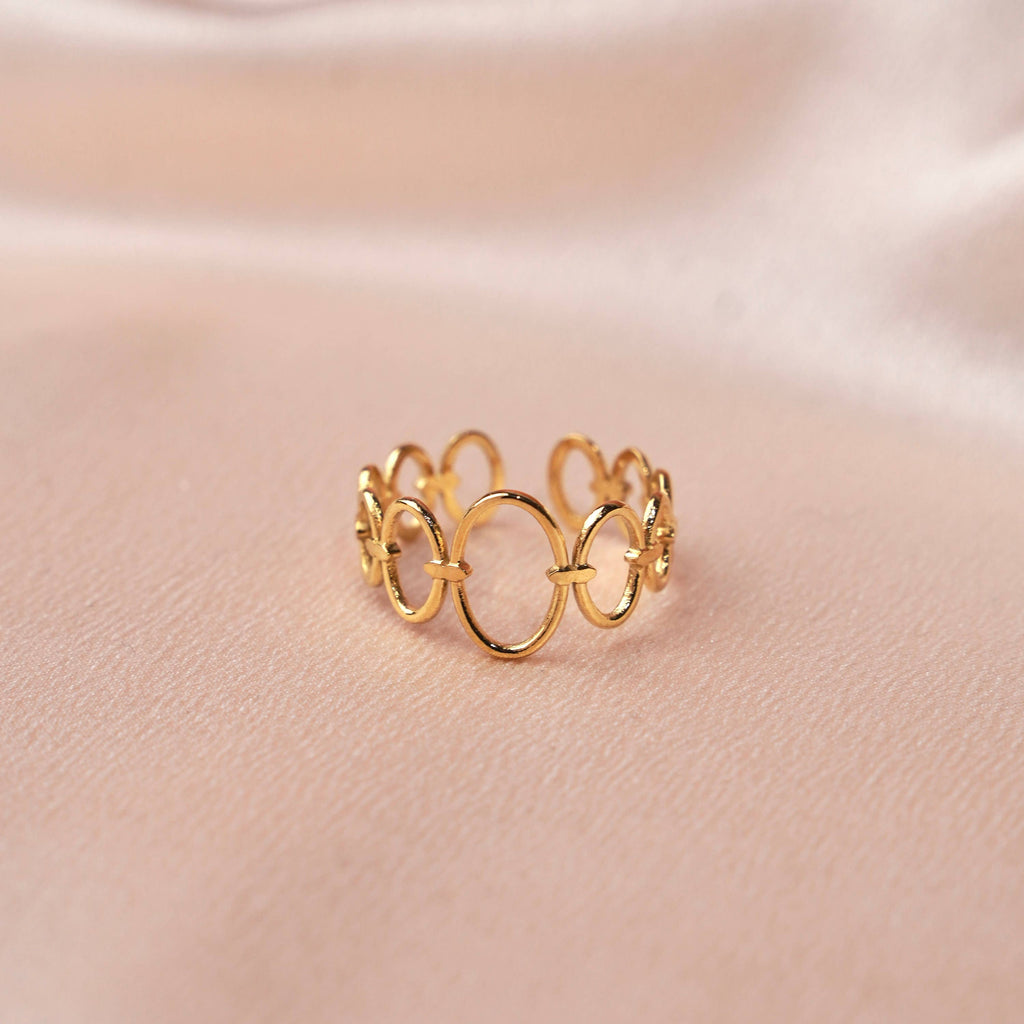 Anillo Oval. Acero inoxidable