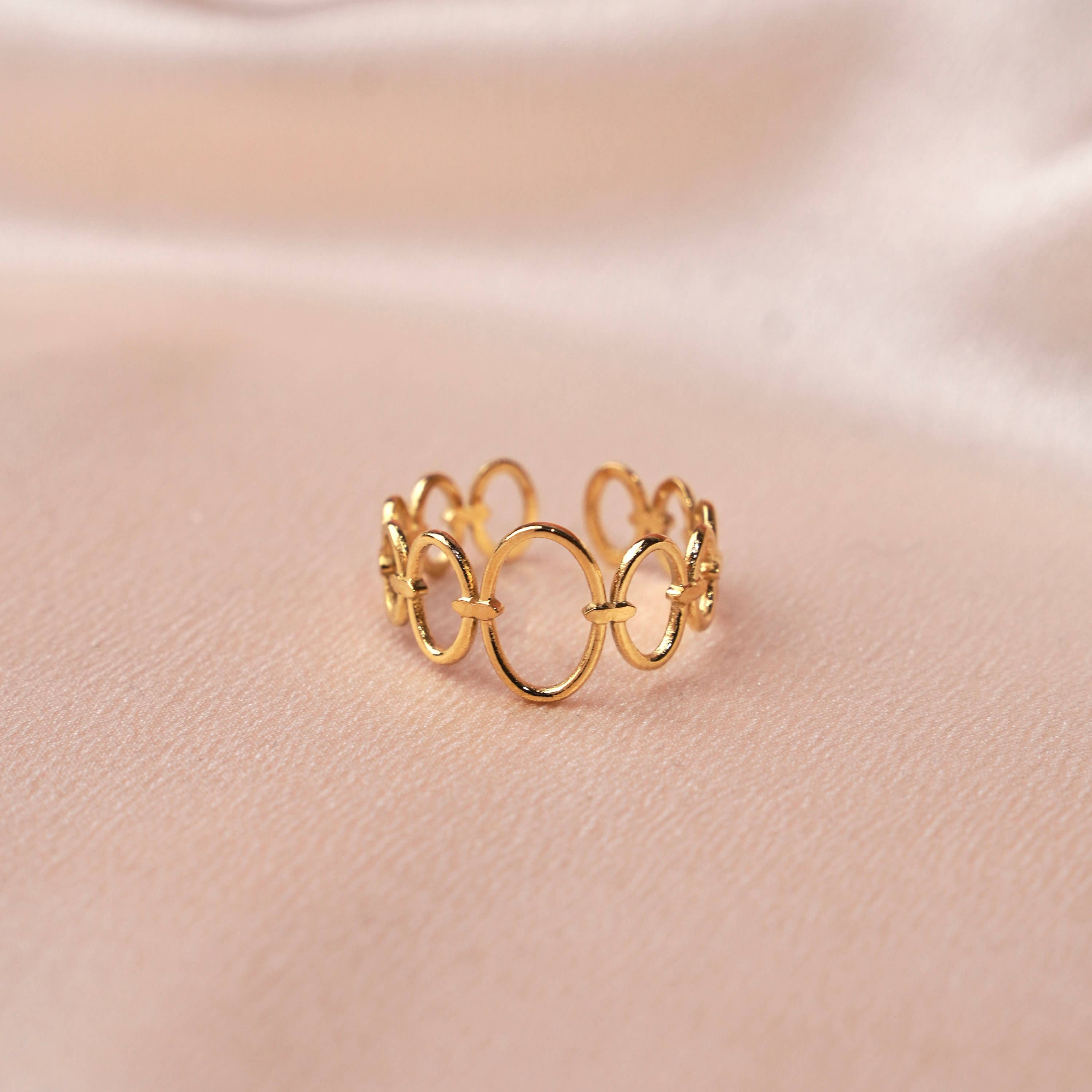 Anillo Oval. Acero inoxidable