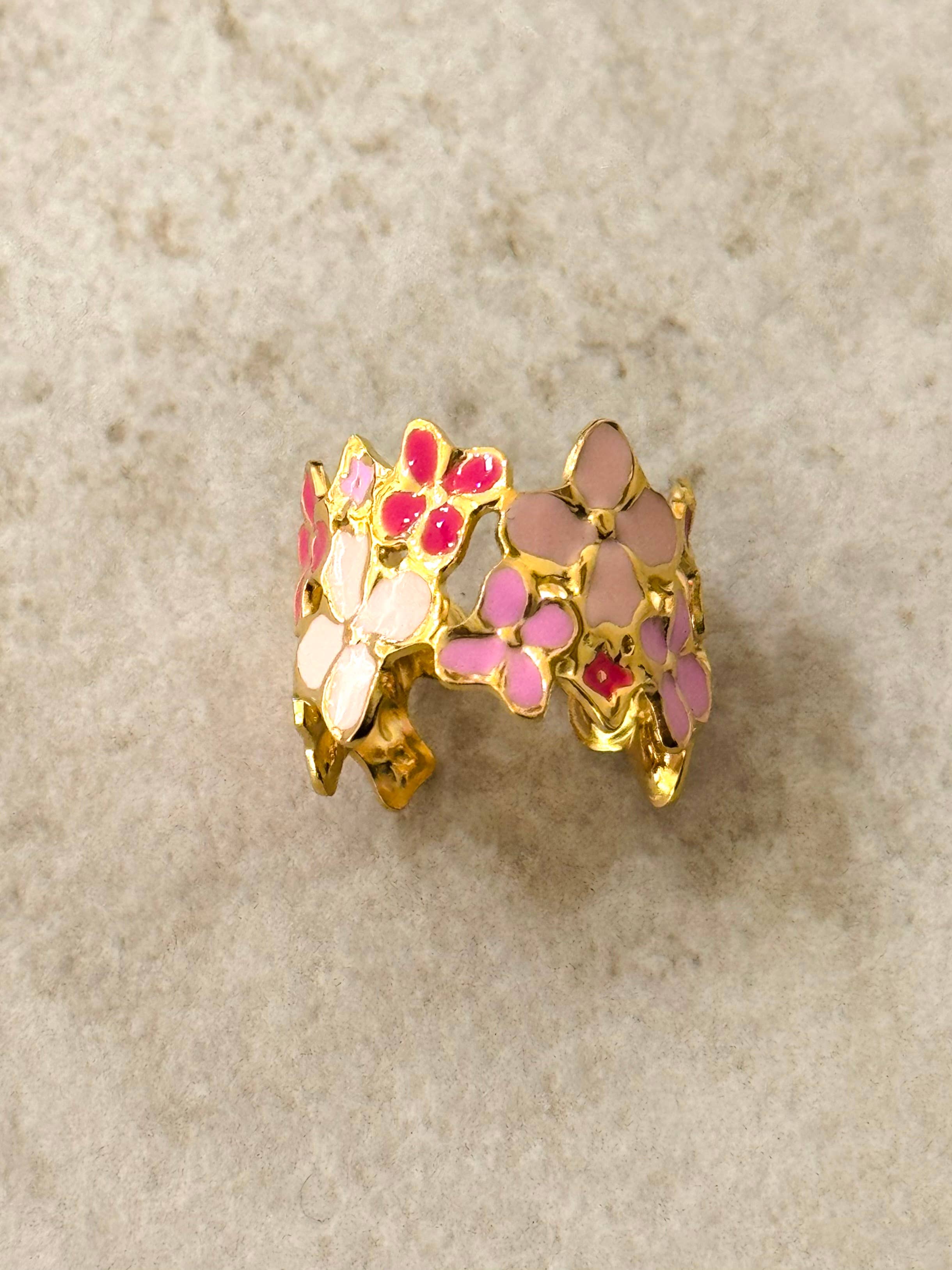 Anillo Hawai Rosa. Acero inoxidable