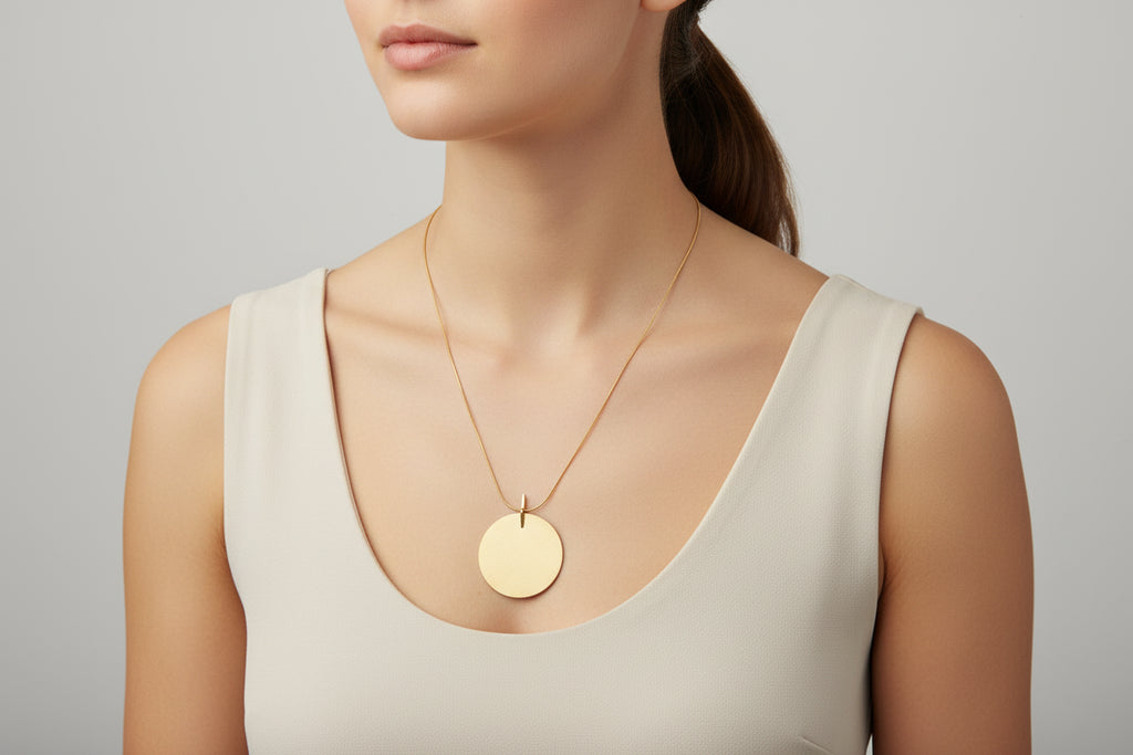 Collar Astrid. Chapado en oro 14K