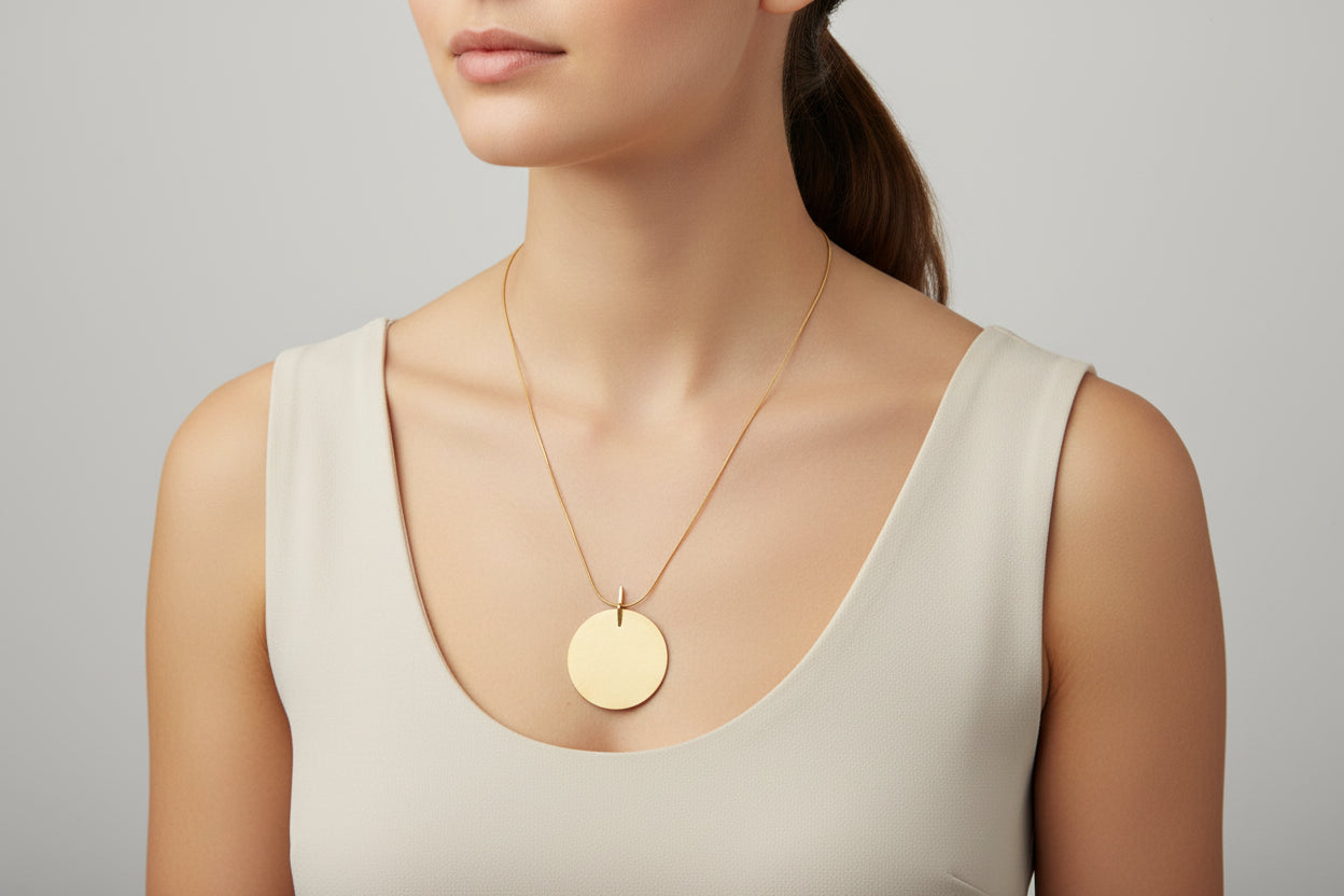 Collar Astrid. Chapado en oro 14K