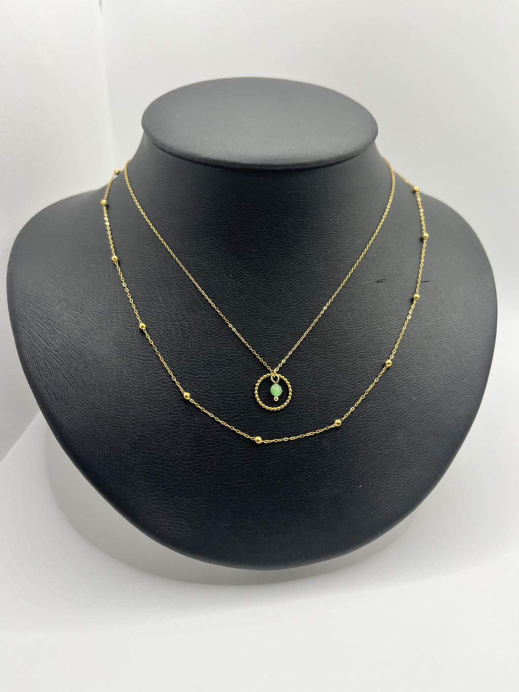 Collar Boheme. Acero chapado en oro 14K
