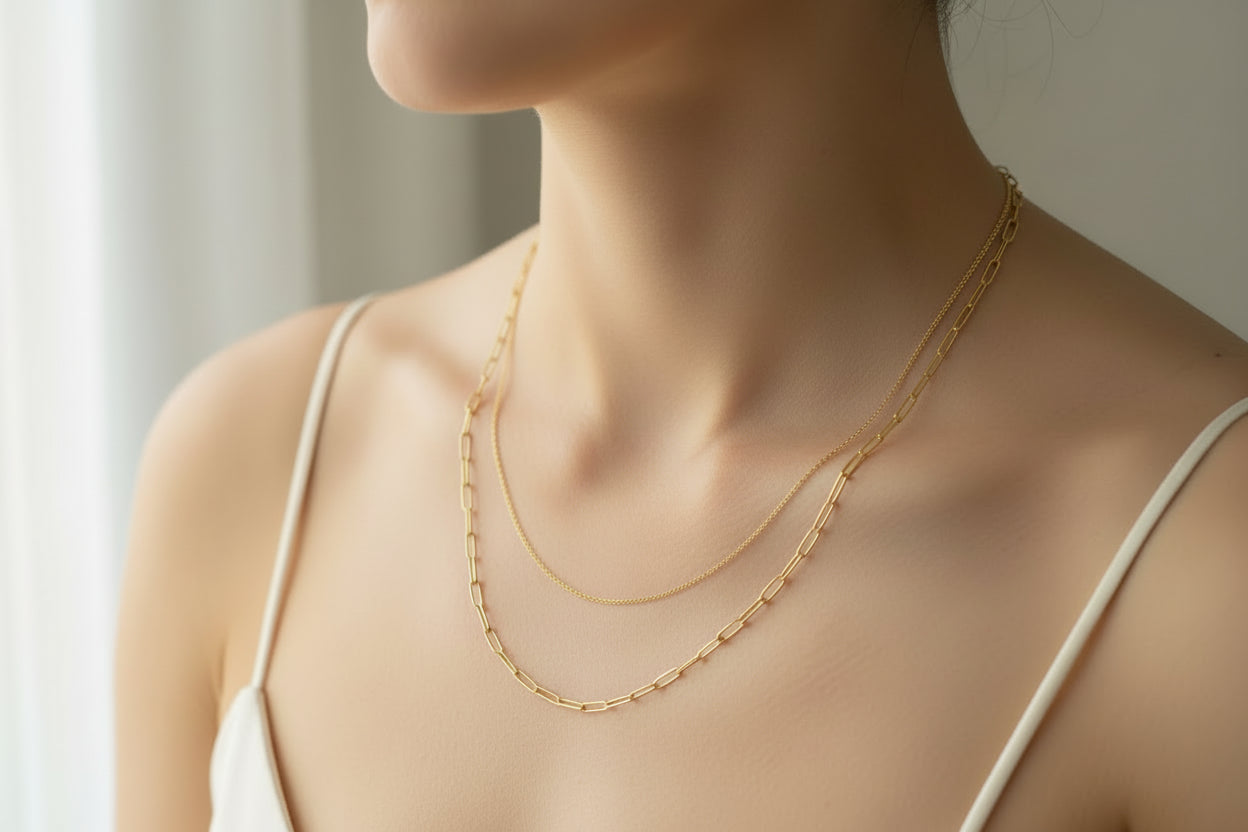 Collar Michelle. Acero inoxidable dorado