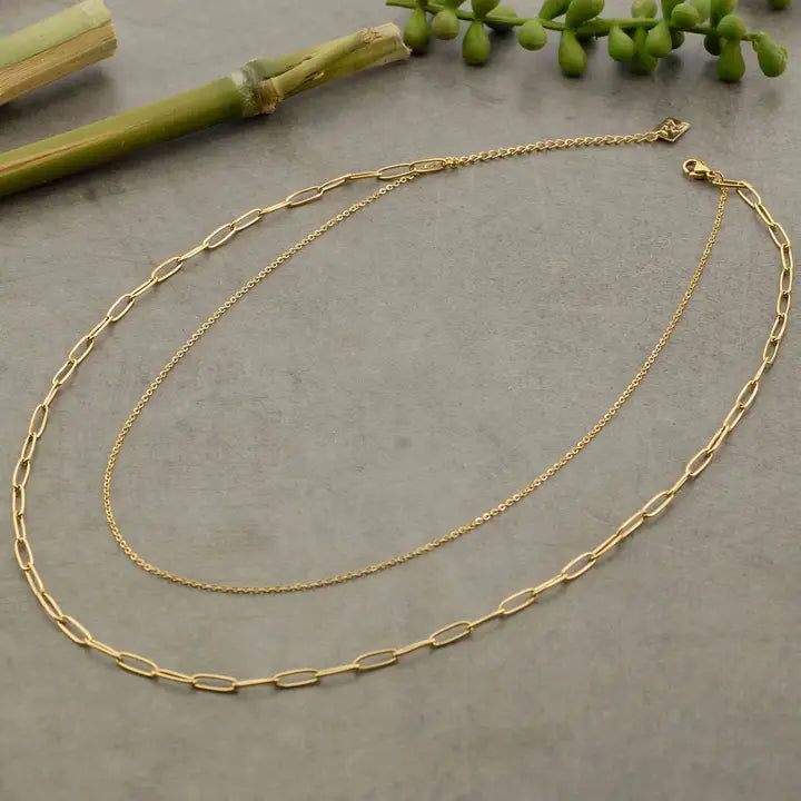 Collar Michelle. Acero inoxidable dorado