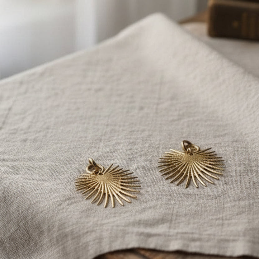 Pendientes Elisa. Acero inoxidable chapado en oro 18K