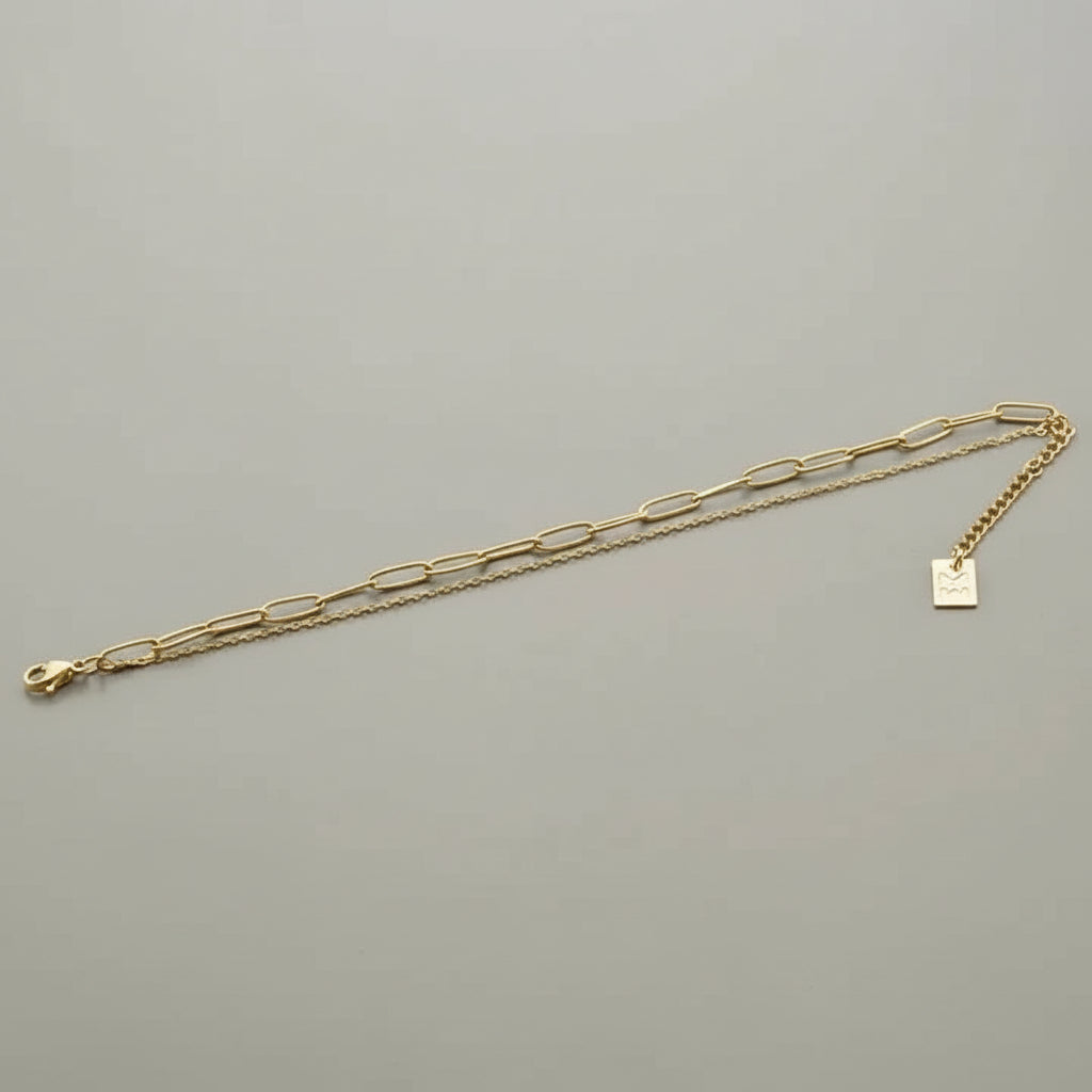 Pulsera Michelle. Acero inoxidable dorado.