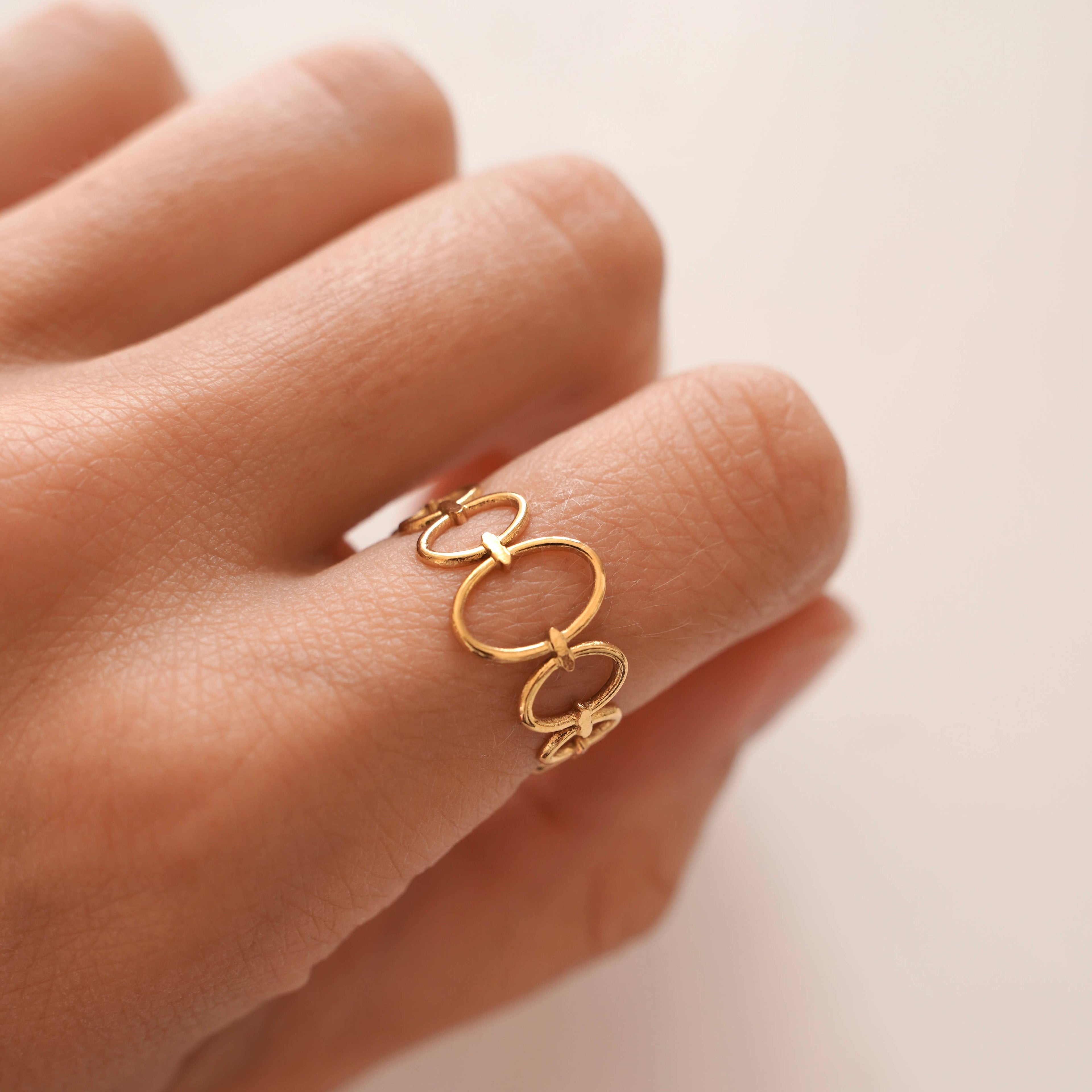 Anillo Oval. Acero inoxidable