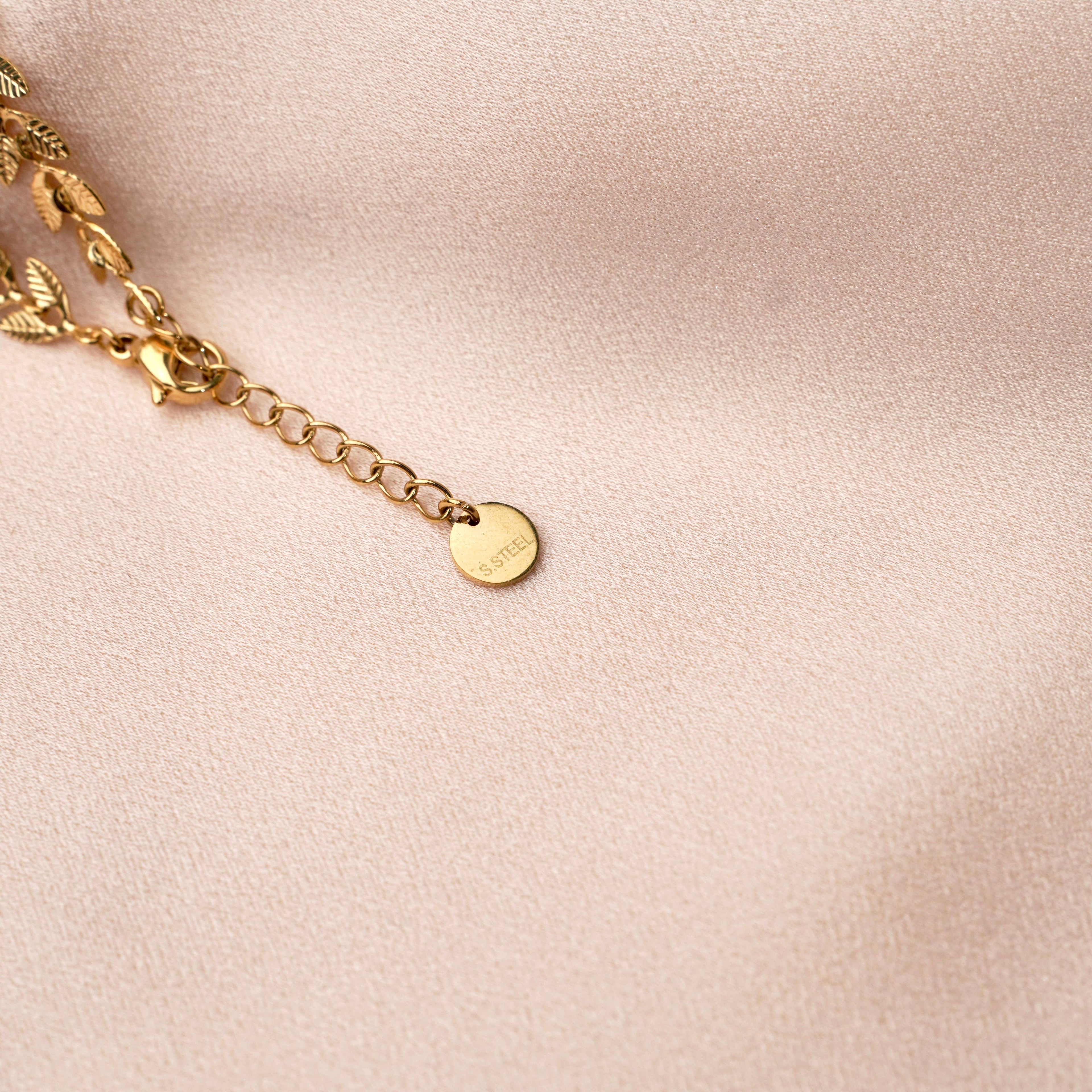 Pulsera Espiga. Chapado en oro fino.